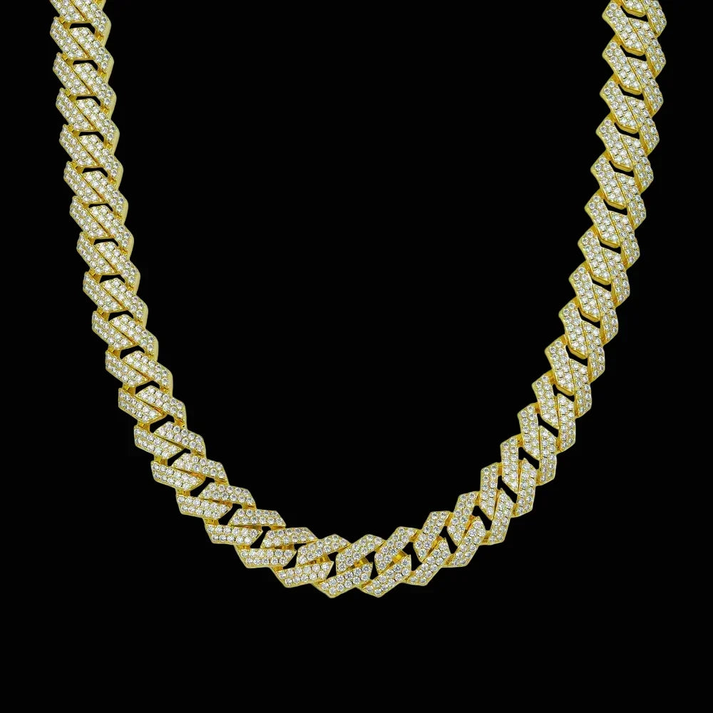 CUBANA PRONG 15MM ORO 18K