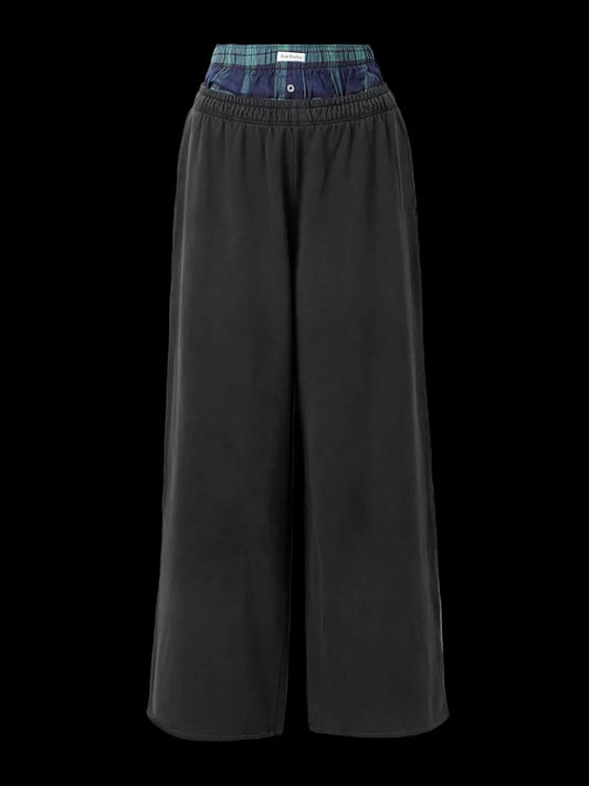 Acne Double Waist Black Sweatpant