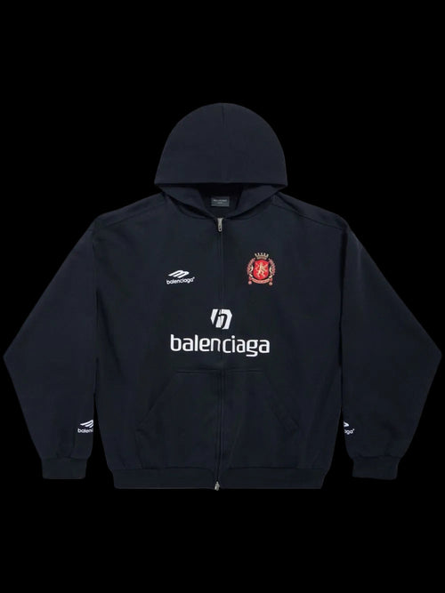 Balenciaga Soccer Zip Black