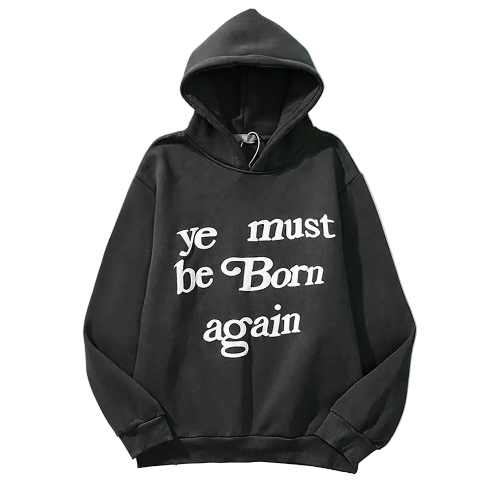 You Must Be Born Again Black Kanye Hoodie